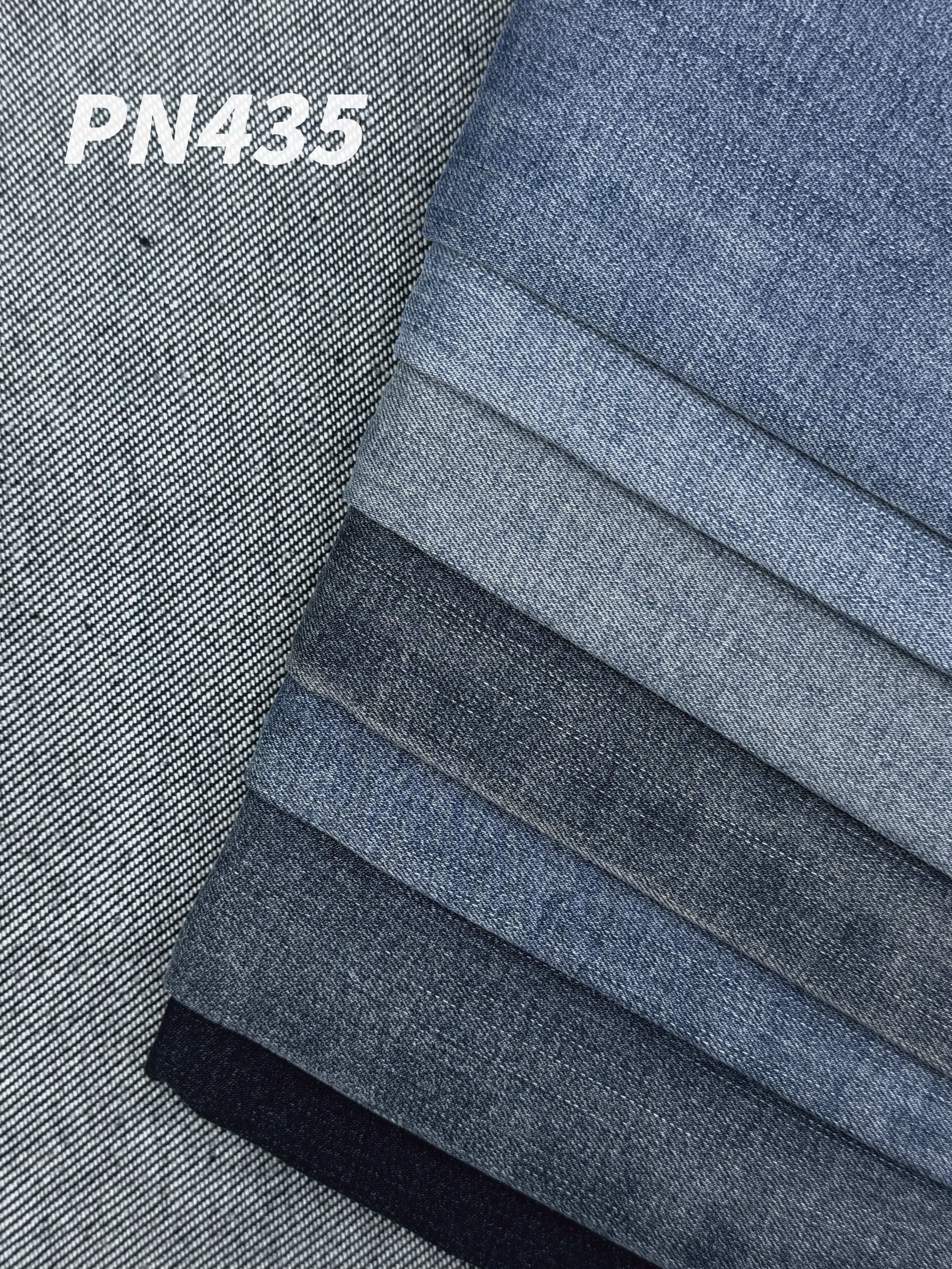 PN435 Combed Cotton Loofah Cupro Blended Denim
